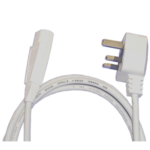 Lead-white H05 With IEC & 3 Pin Plug