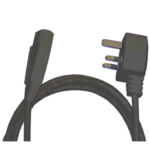 Lead-black HO5 with straight IEC plug.