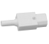 Plug - IEC rewirable plug-white (Straight)
